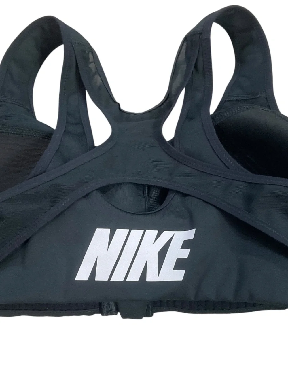 Nike Dri-FIT Shape Zip Front Sports Bra Black Small CN3718-010